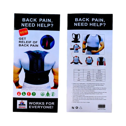 Back Pain Relief Posture Corrector Belt | Adjustable Support for Spine, Shoulder & Lumbar Alignment