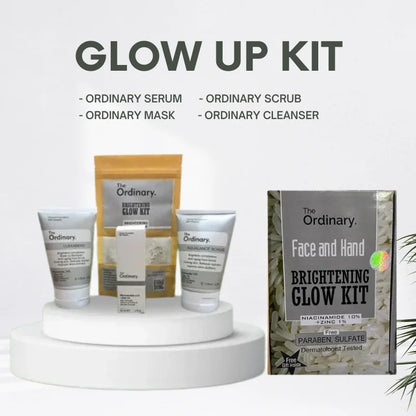The Ordinary Face & Hand Brightening Glow Kit | Complete Whitening & Hydrating Skincare Set