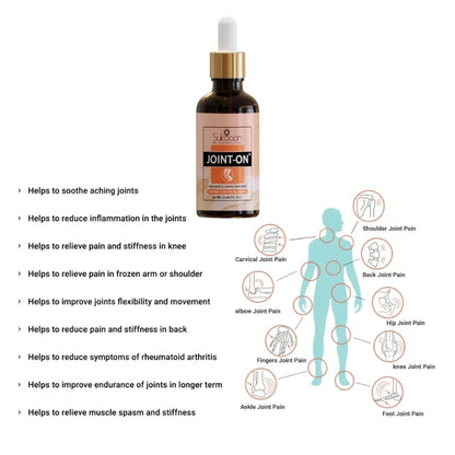 Sukoon Joint-On Essential Oil Blend | Natural Pain Relief for Joints, Knees, and Back (30ml)