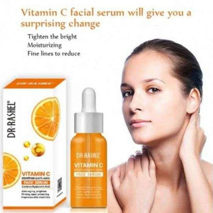 Dr. Rashel Vitamin C Brightening & Anti-Aging Face Serum | Skin Radiance & Wrinkle Repair Formula | 30ml | Imported