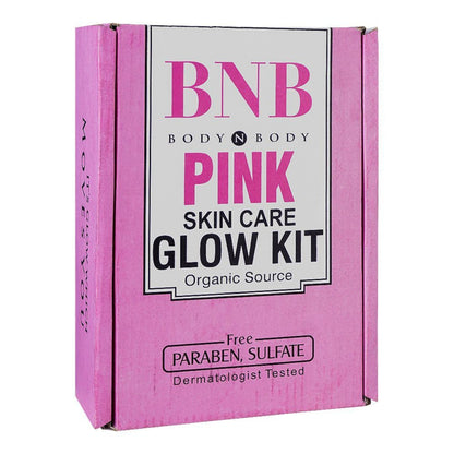 BNB Pink Face Glow Kit | 3-in-1 Skincare Wash Mask SPF Protection Set