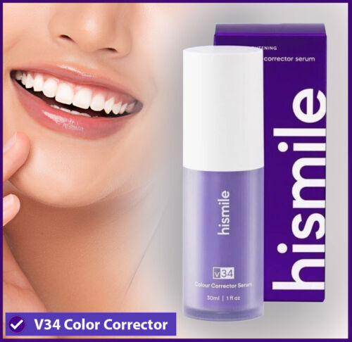 Hismile v34 Color Corrector Serum | HIGH QUALITY | Instant Teeth Brightening Solution | 30ml